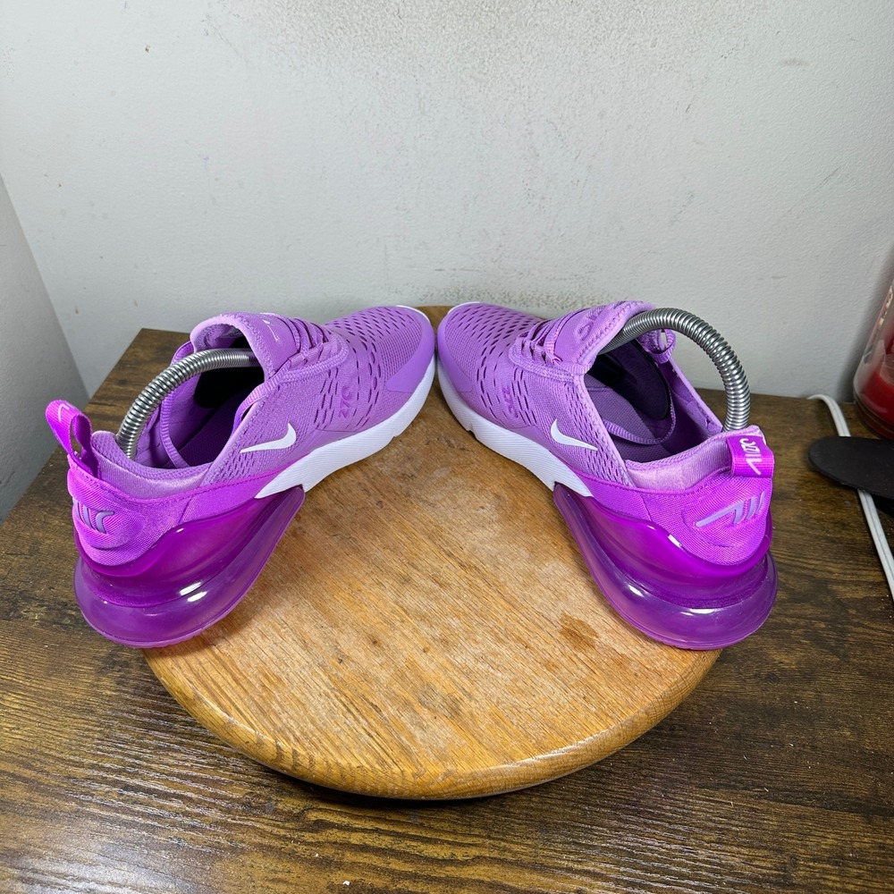 Nike Air Max 270 GS Beyond Pink Purple Running Shoes 943345-501 Size 7Y 8.5 Wmns - Picture 2 of 8